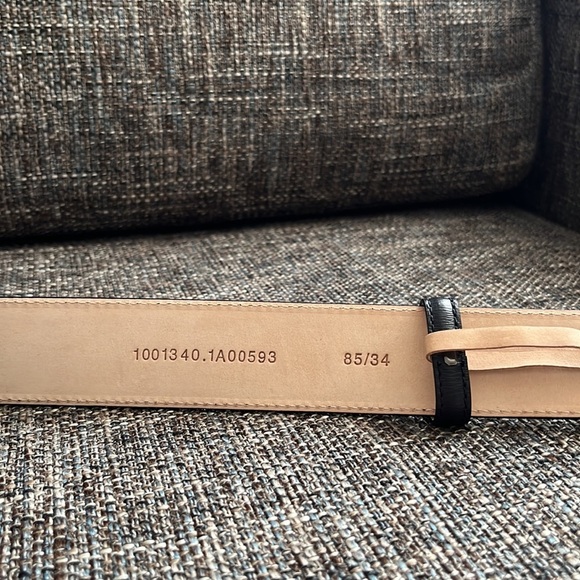 VERSACE UNISEX PALAZZO MEDUSA LOGO LEATHER BELT - Picture 5 of 6